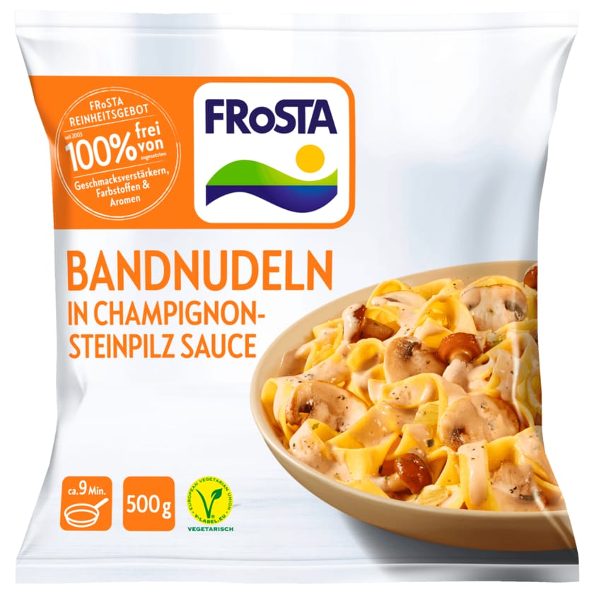 Frosta Bandnudel in Champignon-Steinpilz Sauce 500g